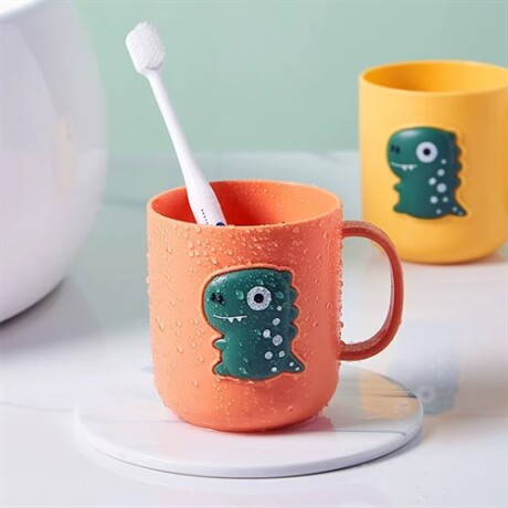 Vaso taza escolar dinosaurio Rojo