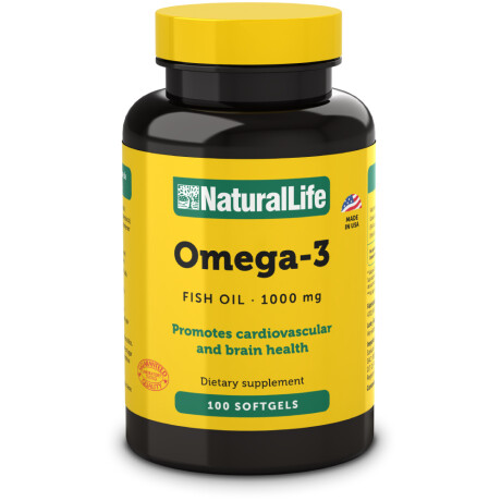 Omega 3 Fish Oil Natural Life 1000mg 100 Cápsulas Omega 3 Fish Oil Natural Life 1000mg 100 Cápsulas
