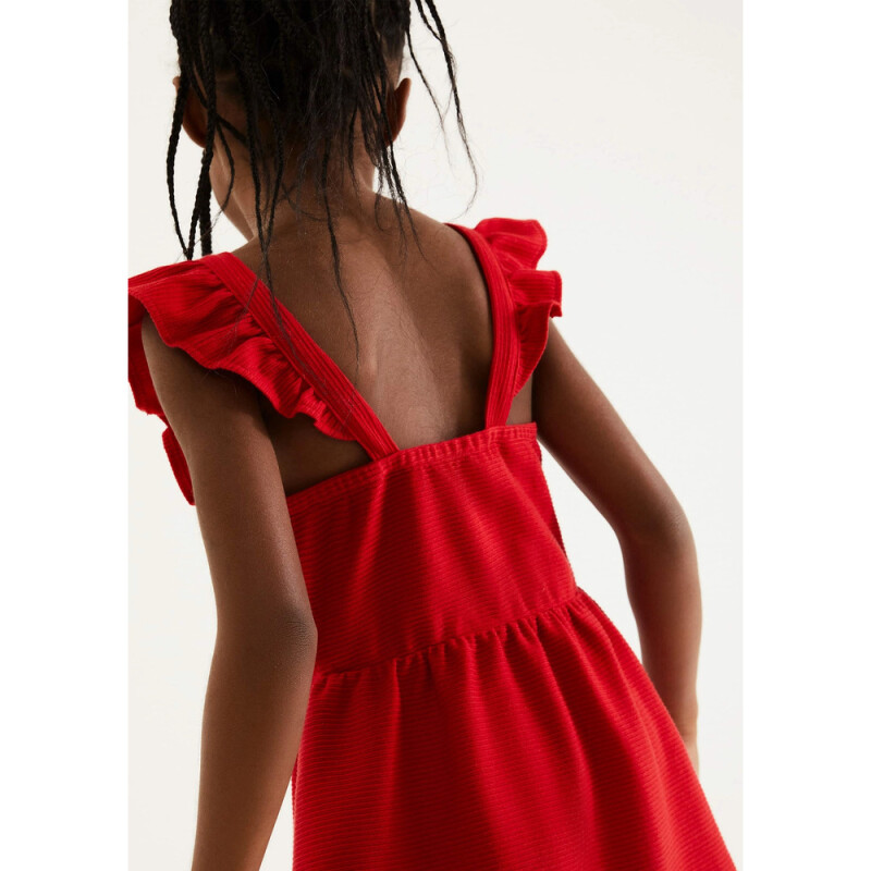 VESTIDO FEM VERMELHO ESCURO