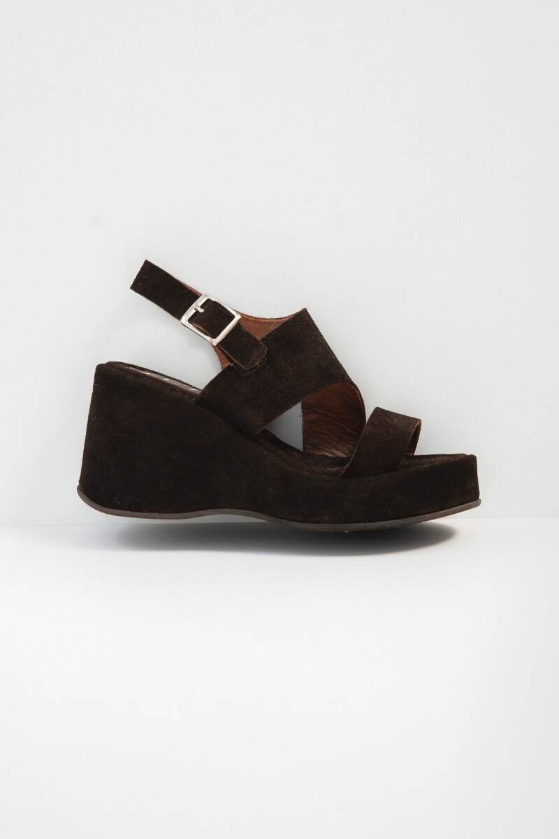 Sandalia Camelia Marron