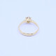 Anillo solitario oro 18k y brillante engarce 6 puntas. Anillo solitario oro 18k y brillante engarce 6 puntas.