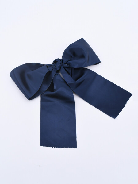 MOÑA DE RASO AZUL OSCURO