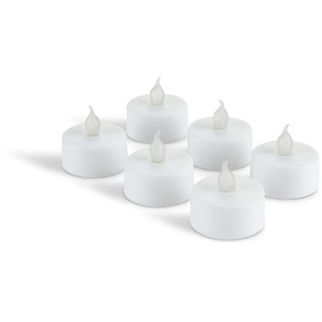 Vela LED MORGAN temporizador 6 uds Blanco