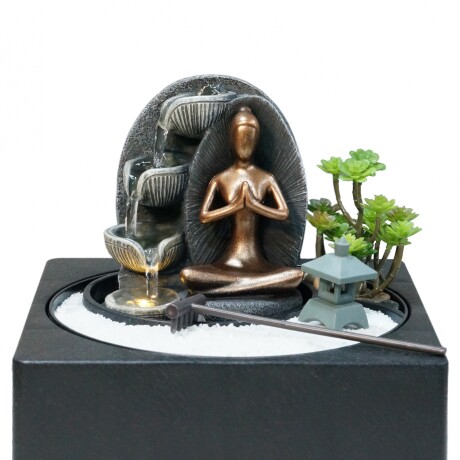 Fuente De Agua Con Jardin Zen On Ganesha Unica