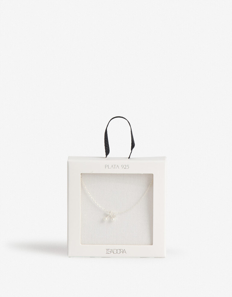 Cadena Corta con Dije Perla Cadena Con Dije Plata 925 - Plateado