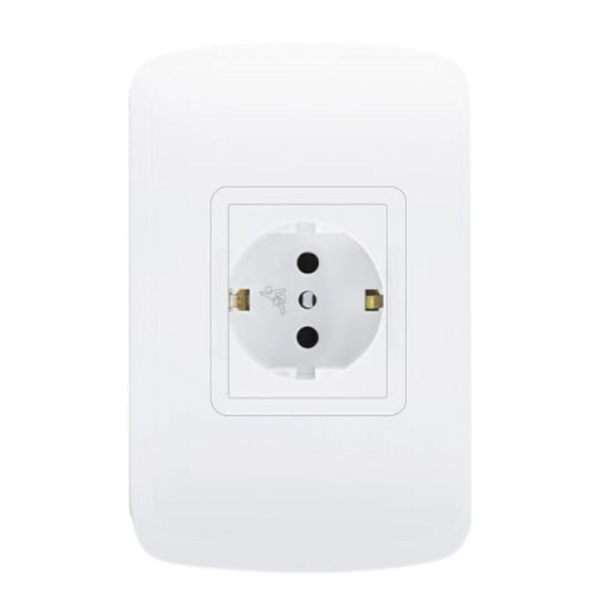 Plaqueta Schuko Blanco Molveno 