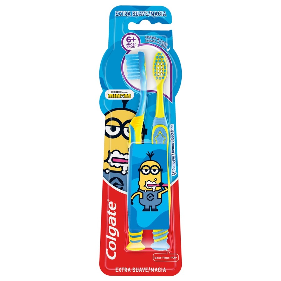 Cepillo Dental +6 Años (Minions o Liga de la Justicia) 2x1 - Colgate Cepillo Dental +6 Años (Minions o Liga de la Justicia) 2x1 - Colgate