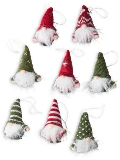 Adornos navideños para el árbol TOMTE 8 unidades Adornos navideños para el árbol TOMTE 8 unidades