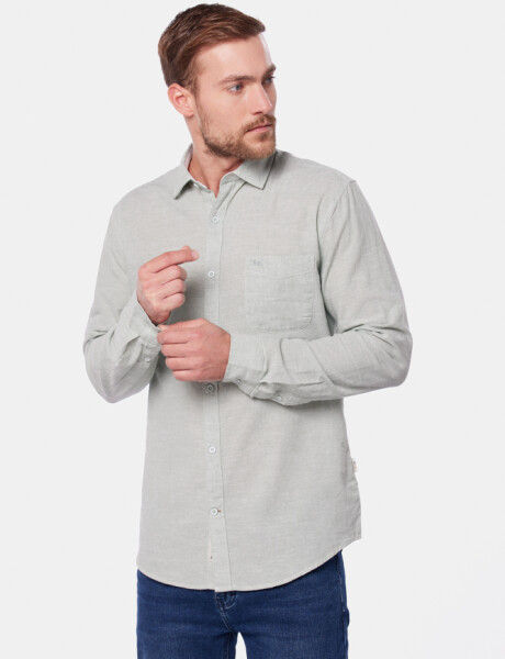 CAMISA DE LINO Menta