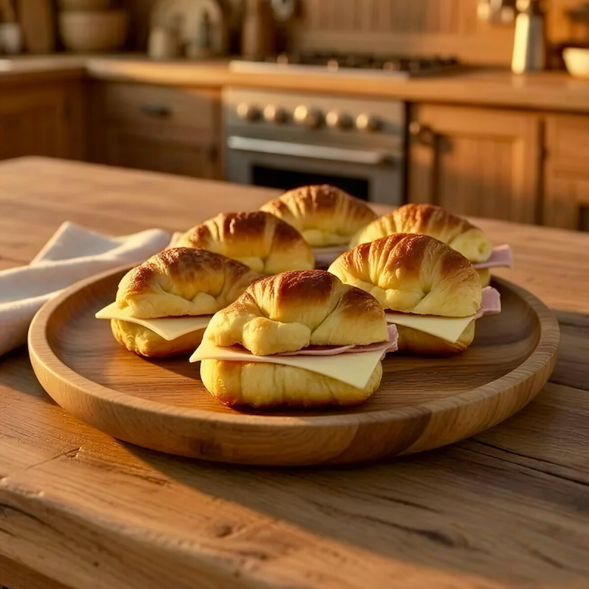 6 Medialunitas de Jamón y Queso 