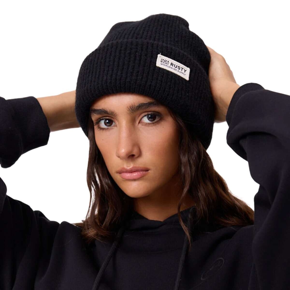 Gorro De Lana Rusty Mirloy - Negro 