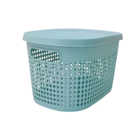 OUTLET Canasto organizador c/ tapa 25*18*14 cm Outlet Canasto Organizador C/ Tapa 25*18*14 Cm