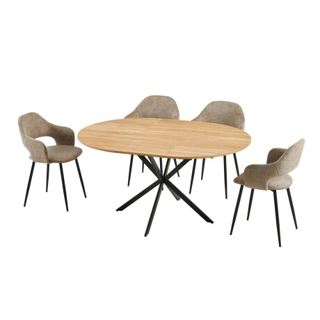 JUEGO DE COMEDOR MDF-Y-METAL DARIA