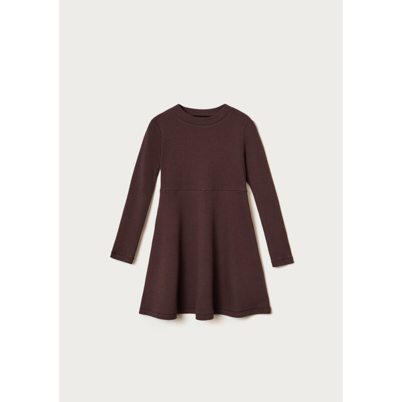 VESTIDO ML FEM MARROM ESCURO