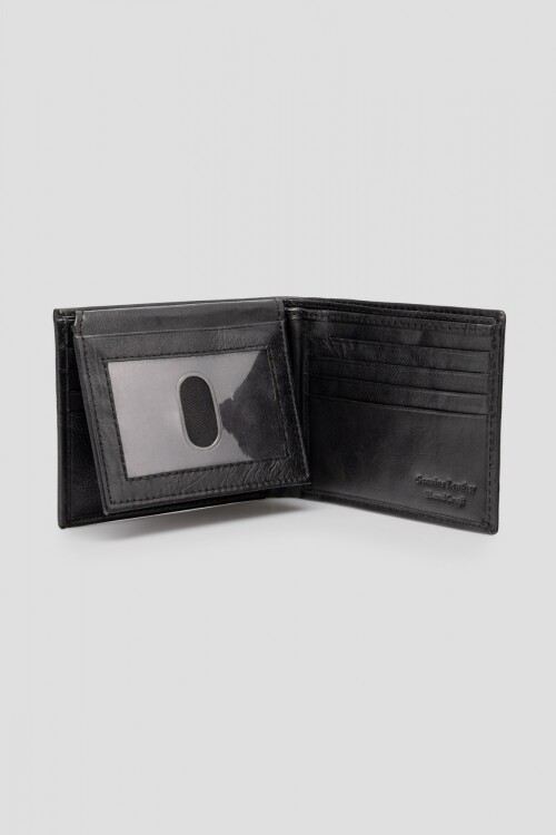 Billetera Bifold flip up Negro