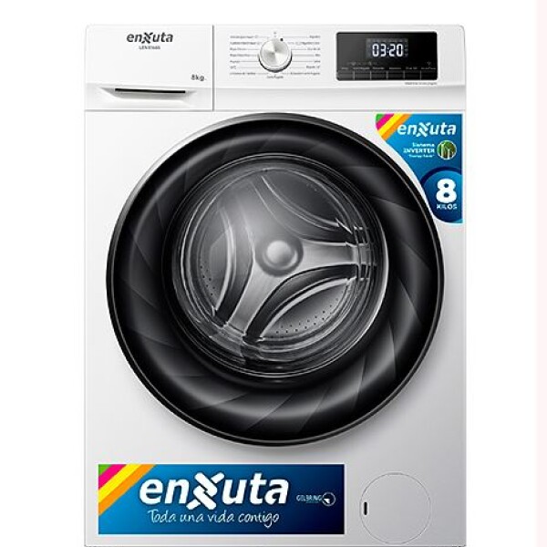 LAVARROPA ENXUTA LENX 1685 INVERTER 8Kg c/Frontal Sin color