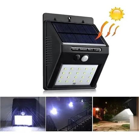 Foco Exterior Solar 30 Led Fijo 001