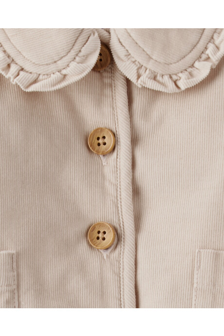 Campera de pana, khaki Sin color