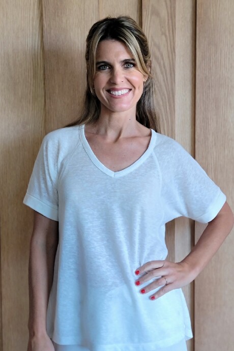 Remera Lila Blanco