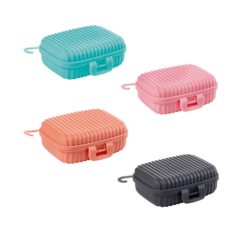 Jabonera Plástica con Relieve Colores Surtidos U