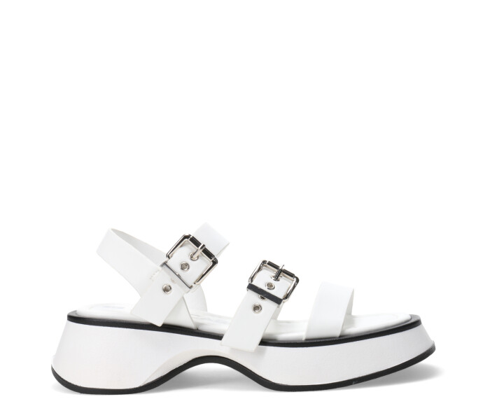 Sandalias de Mujer Miss Carol Sandalia BITOLA con hebillas Blanco