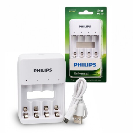 Cargador USB Philips para 4 Pilas Aaa/aa 001