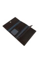 Billetera clasica al corte con detalle de rombo Marron