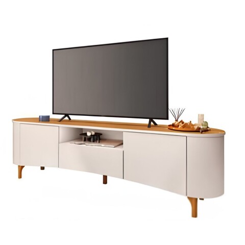 Rack Elara para TV 80” Off White/Cinamomo Rack Elara para TV 80” Off White/Cinamomo