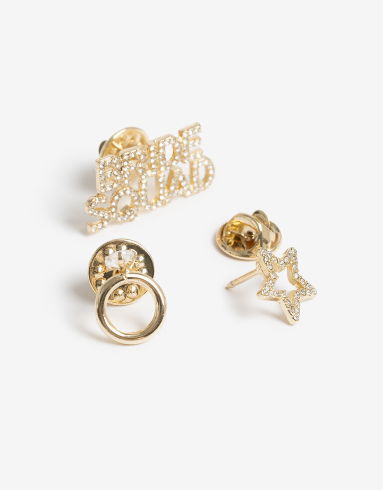 Prendedor Bride To Be Set De Pines Bride To Be - Cristal