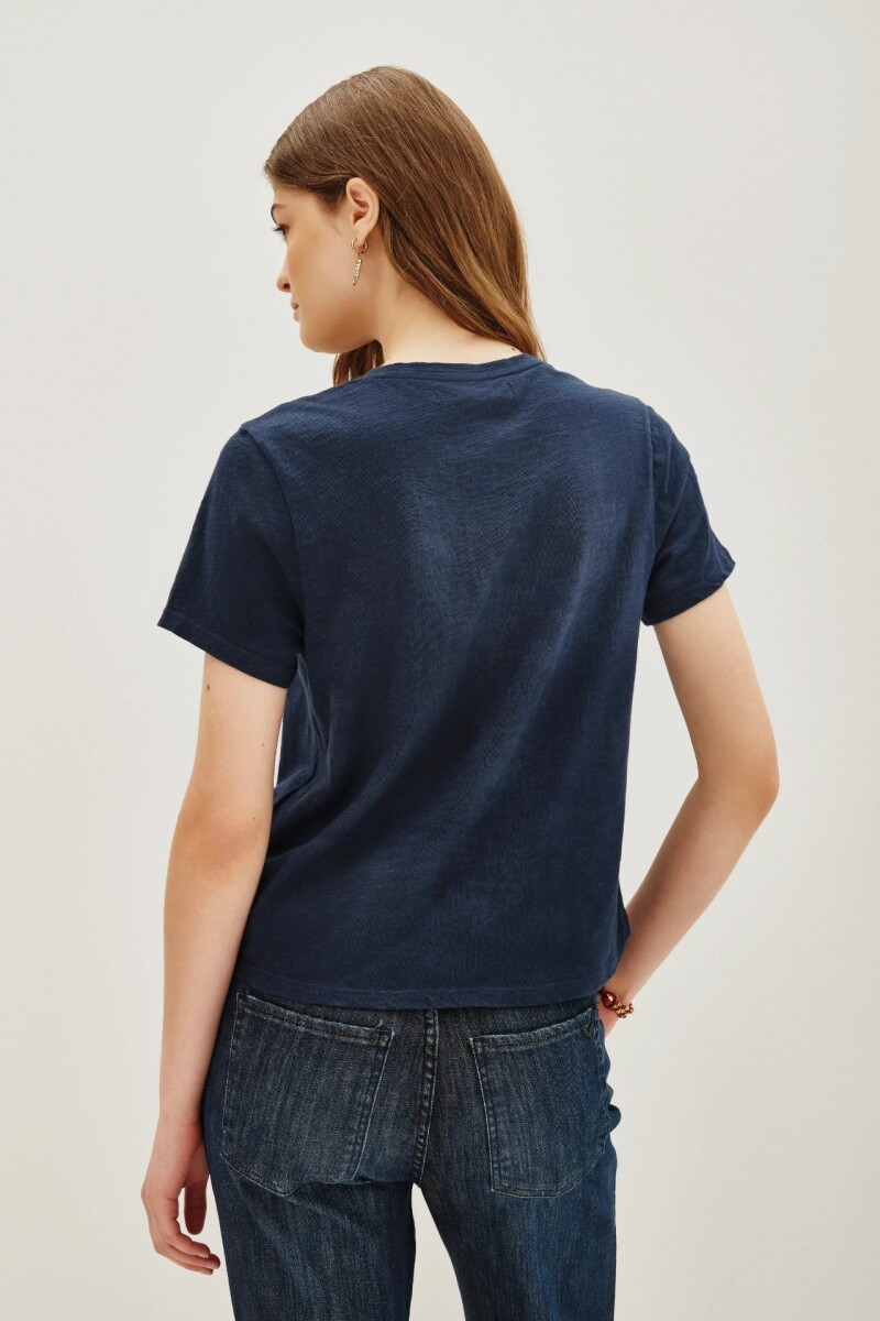 Remera Letter Azul