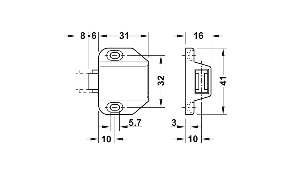 Retén expulsor simple negro 245.67.310 Retén Expulsor Simple Negro 245.67.310