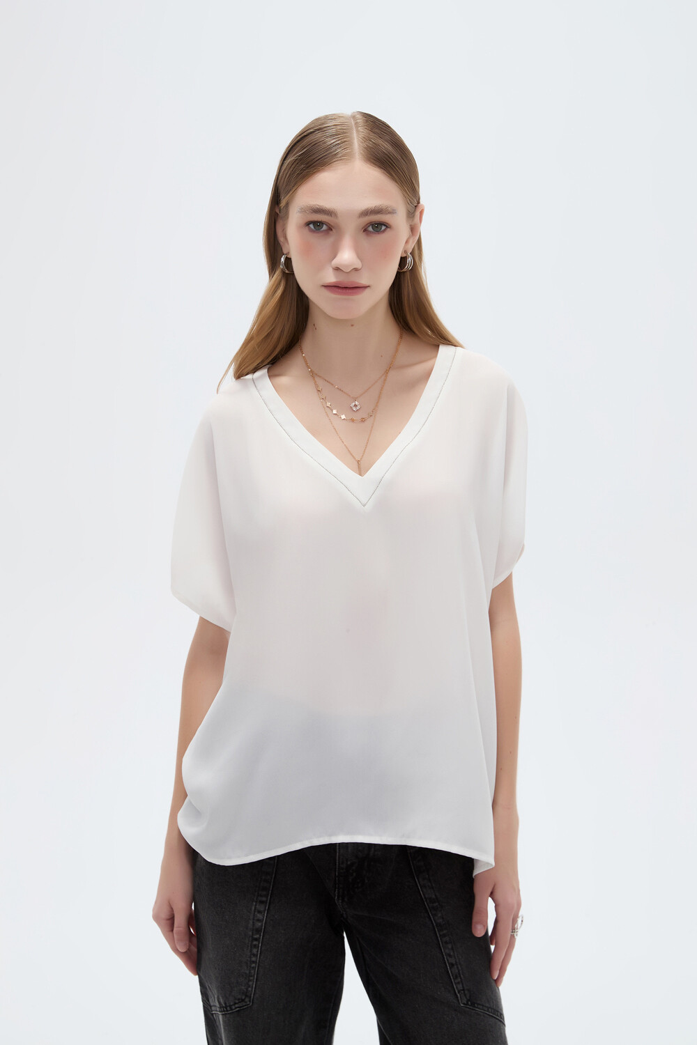 Blusa Poliaz Blanco