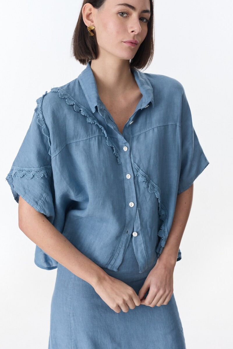 Camisa Zennon Azul