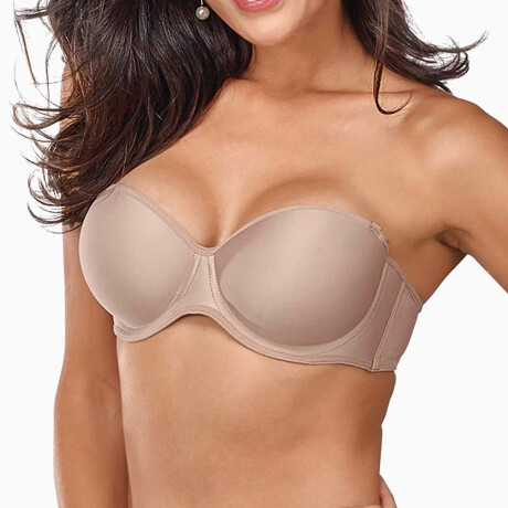 STRAPLESS ARMADO BEIGE