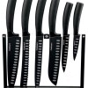 Juego de cuchillos con filo anti adherente de 7 piezas color negro Cuisinart Juego de cuchillos con filo anti adherente de 7 piezas color negro Cuisinart