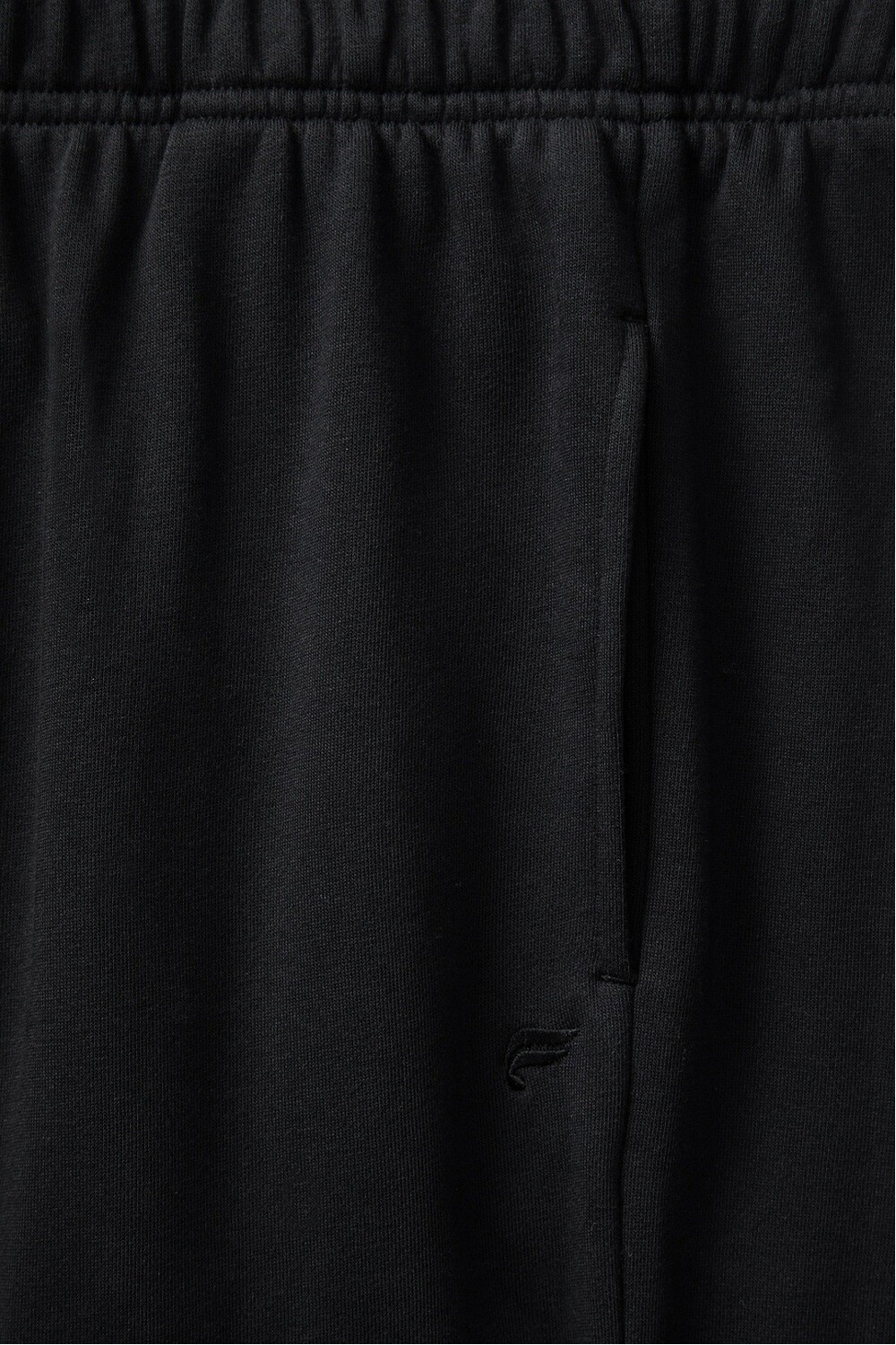 Year Round Terry Wide Leg Sweatpant Black