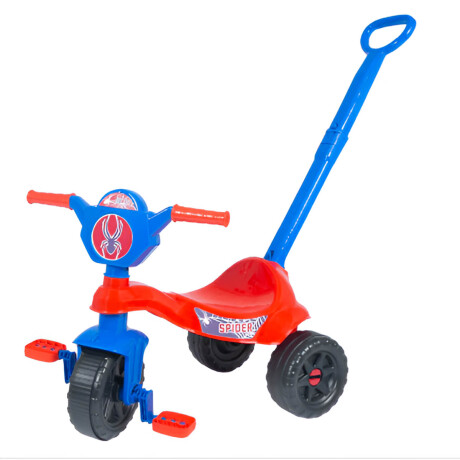 Triciclo Andador Infantil Interactivo C/Guía Brasil Azul