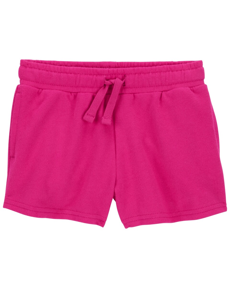 Short de algodón, con cordón, rosado 