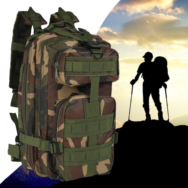 Mochila Camping Táctica Militar Impermeable 30 L Acampar Color Variante Verde Militar