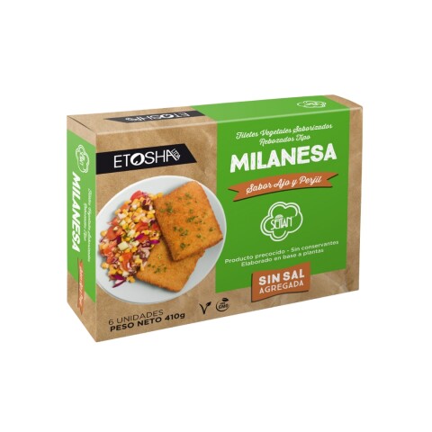 Milanesas De Seitán Con Ajo Y Perejil Etosha 6 Unidades Milanesa Seitan X6 Ajo Y Perej