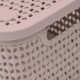 Caja simil ratán 2,5 Lts ROSADO