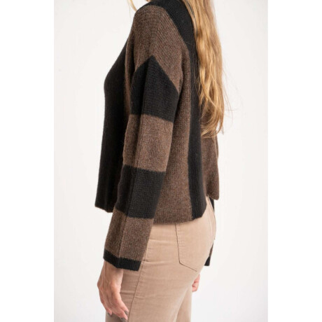 Sweater Rayado Negro