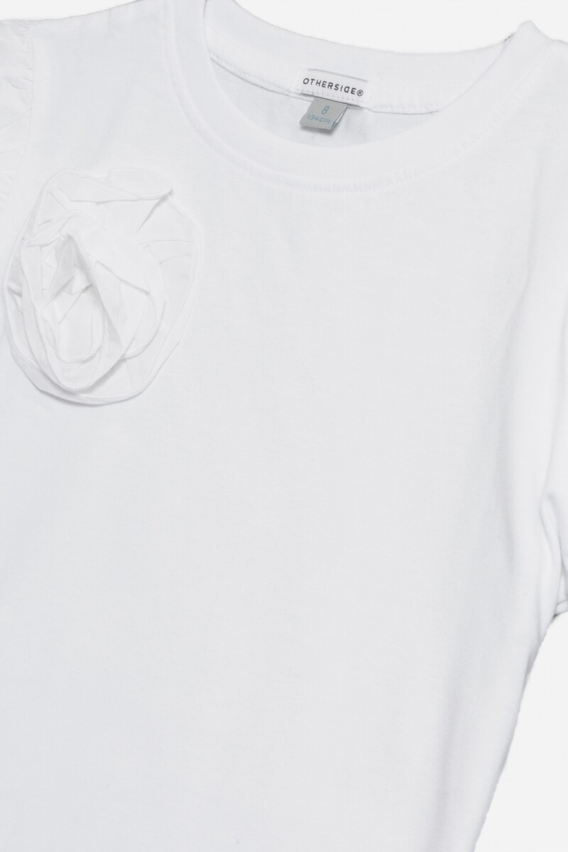 Remera apliques BLANCO