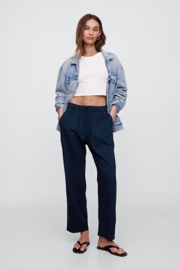 Pantalón Twill Easy Mujer True Indigo 340