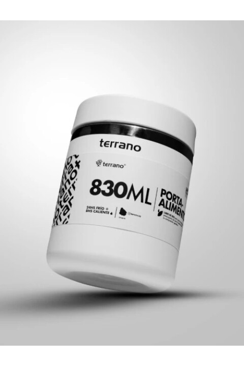 CONTENEDOR DE ALIMENTOS TERRANO 830ML BLANCO