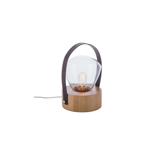 VELADOR 1 LUZ LAMPADARI E27 VIDRIO MADERA VELADOR 1 LUZ LAMPADARI E27 VIDRIO MADERA
