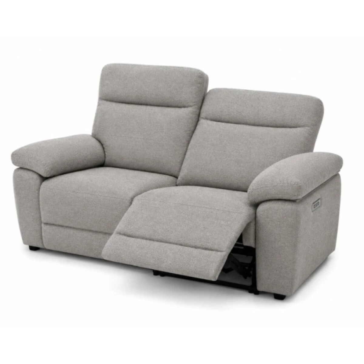 Sillon Recliner 3 Cuerpos Electrico Gris 