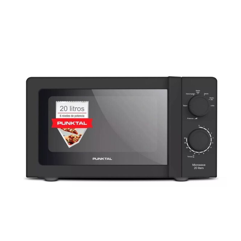 MICROONDAS PUNKTAL MANUAL 20LTS PK-2019M Negro