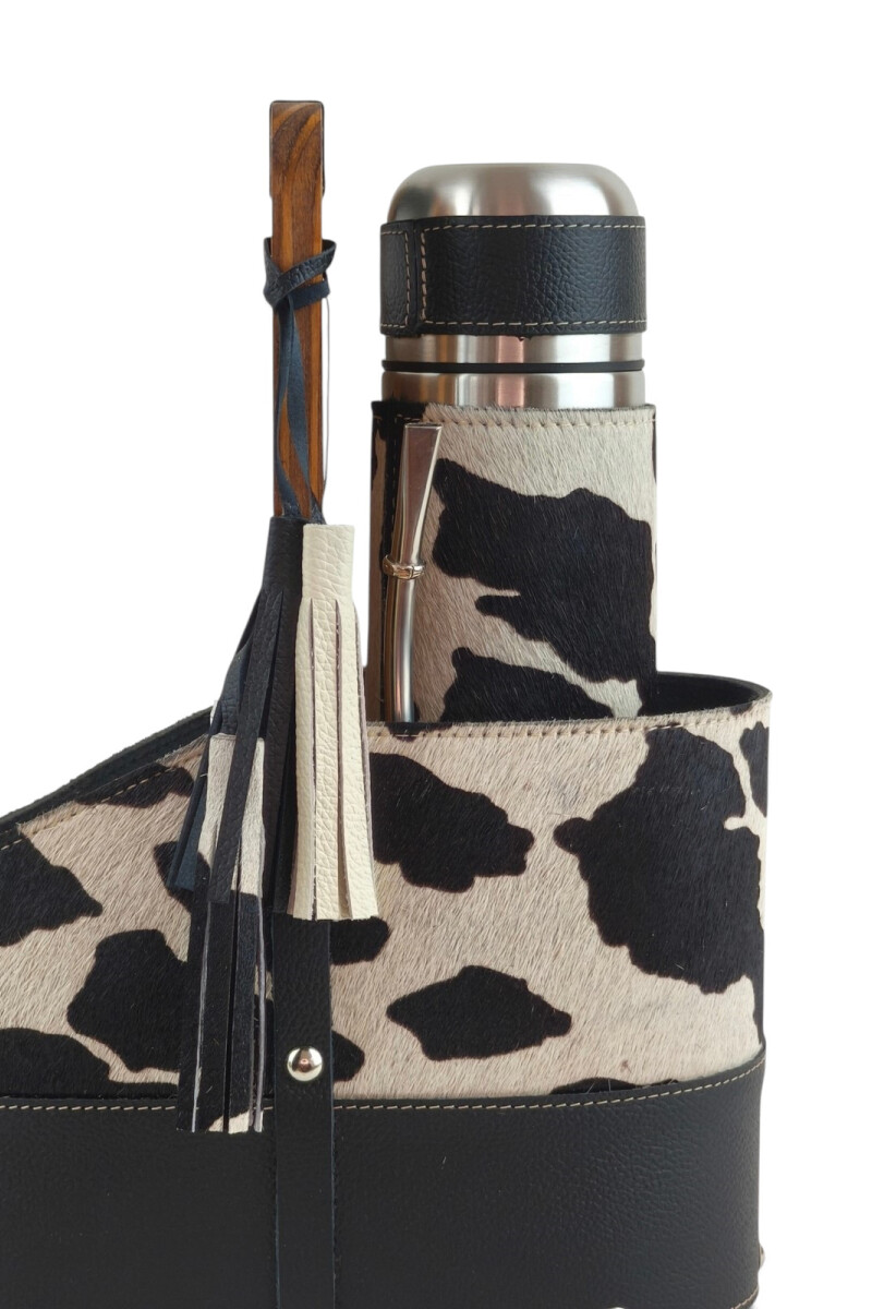 Set matero premium animal print Negro