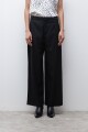 Pantalon pinzado lyocell negro